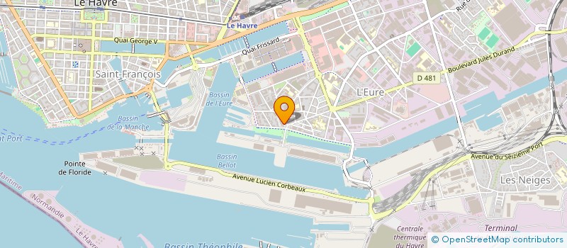 localisation de l'entreprise PROJECT MATERIALS SAS à LE HAVRE