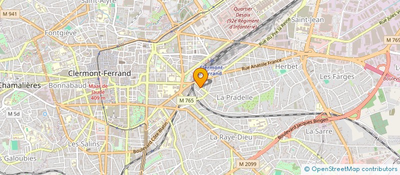 localisation de l'entreprise PROJECT MOON  CLERMONT-FERRAND