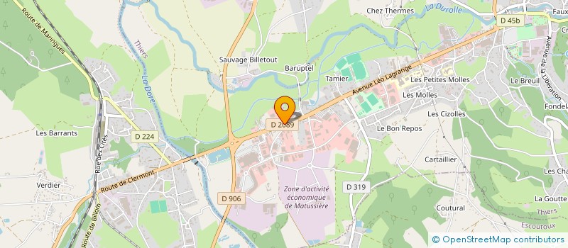 localisation de l'entreprise PROJECT ROBOTICS à THIERS