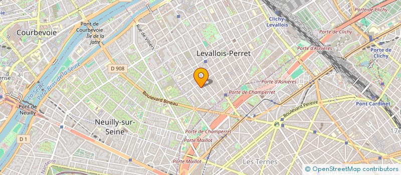 localisation de l'entreprise PROJECT'S à LEVALLOIS-PERRET