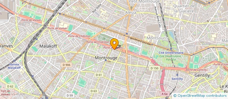 localisation de l'entreprise PROJECTA  MONTROUGE