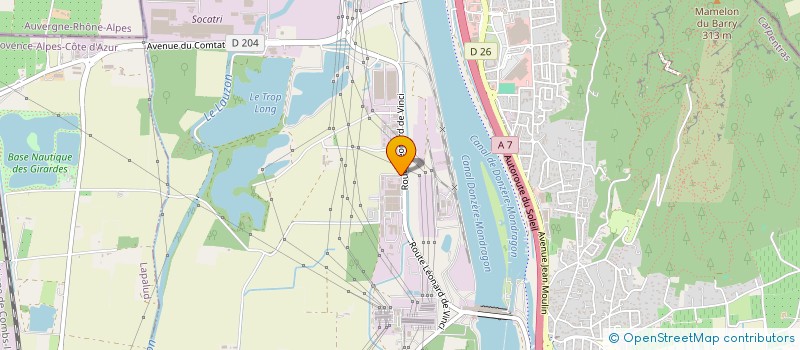 localisation de l'entreprise PROJECTEAM  BOLLENE