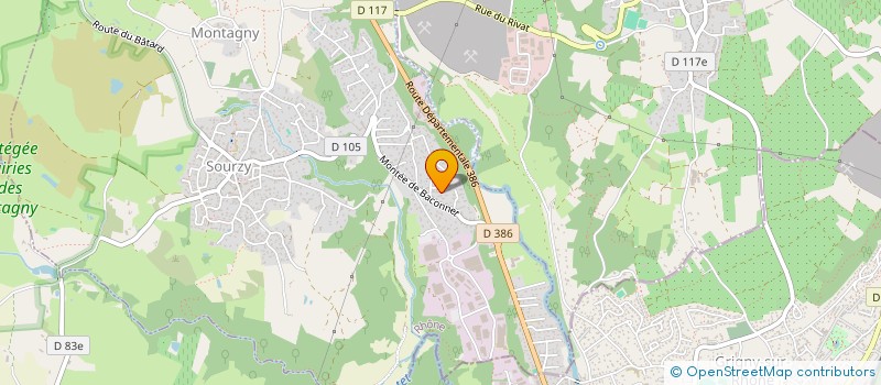 localisation de l'entreprise PROJECTELEC  MONTAGNY