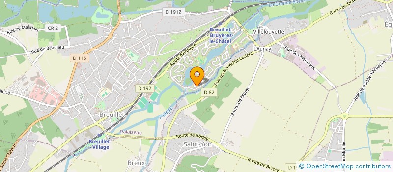 localisation de l'entreprise PROJECTIC  BREUILLET