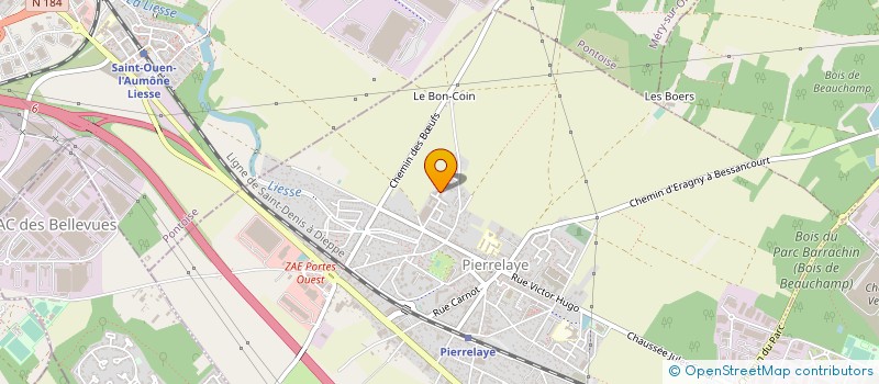 localisation de l'entreprise PROJECTIF NETTOYAGE  PIERRELAYE