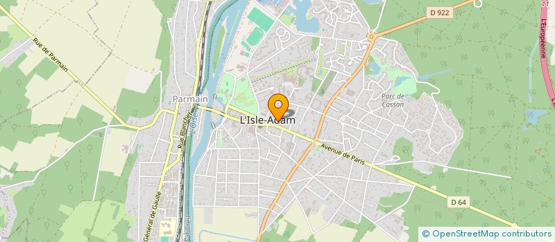 localisation de l'entreprise PROJECTILE à ISLE ADAM