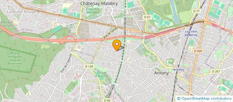 localisation de l'entreprise PROJECTIMMO à ANTONY