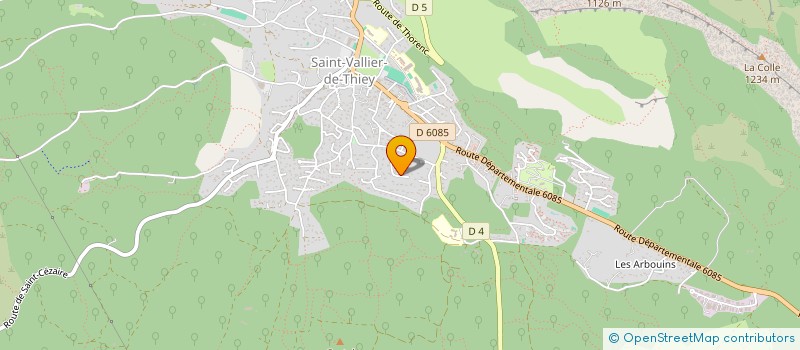 localisation de l'entreprise PROJECTION 06  SAINT-VALLIER-DE-THIEY
