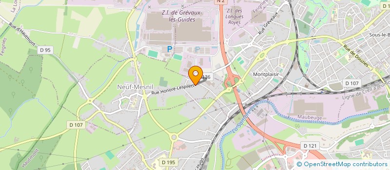 localisation de l'entreprise PROJECTION à NEUF-MESNIL