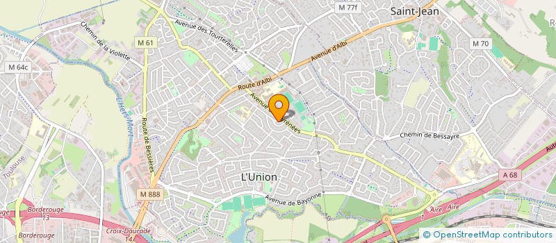 localisation de l'entreprise PROJECTION à L'UNION