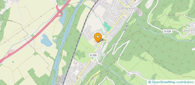 localisation de l'entreprise PROJECTION  VILLARD-BONNOT