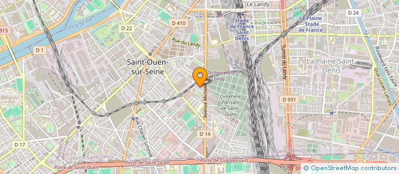 localisation de l'entreprise PROJECTION à SAINT-OUEN-SUR-SEINE