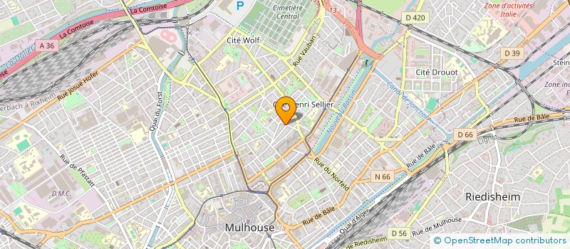 localisation de l'entreprise PROJECTION  MULHOUSE