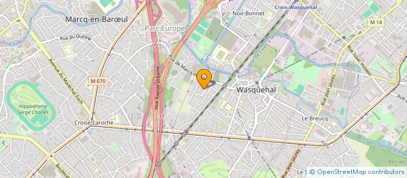 localisation de l'entreprise PROJECTION à WASQUEHAL