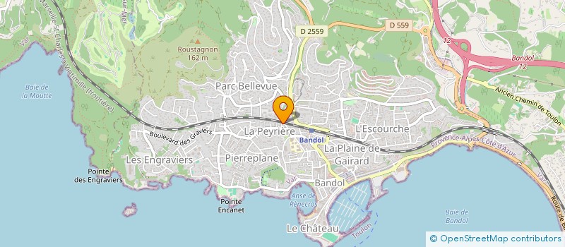 localisation de l'entreprise PROJECTION DU SUD  BANDOL