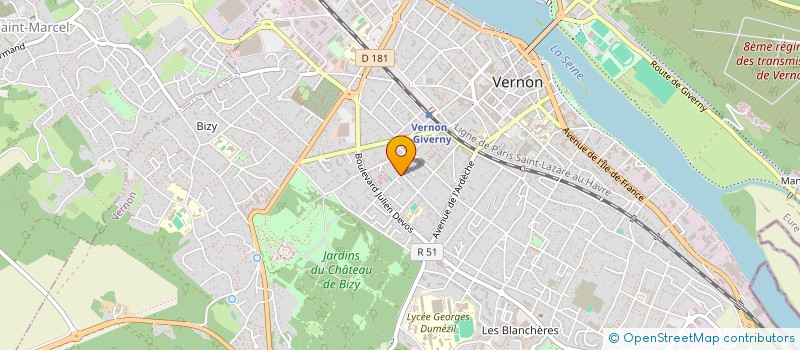 localisation de l'entreprise PROJECTION'EURE  VERNON