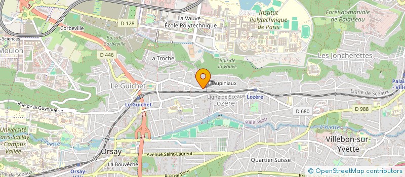 localisation de l'entreprise PROJECTION EXPERTISES  ORSAY