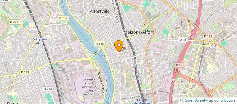 localisation de l'entreprise PROJECTION SAUVAGE (PS)  ALFORTVILLE