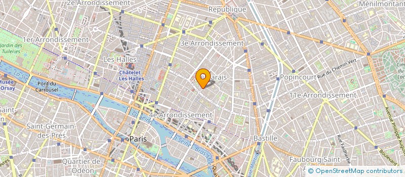 localisation de l'entreprise PROJECTIONS  PARIS