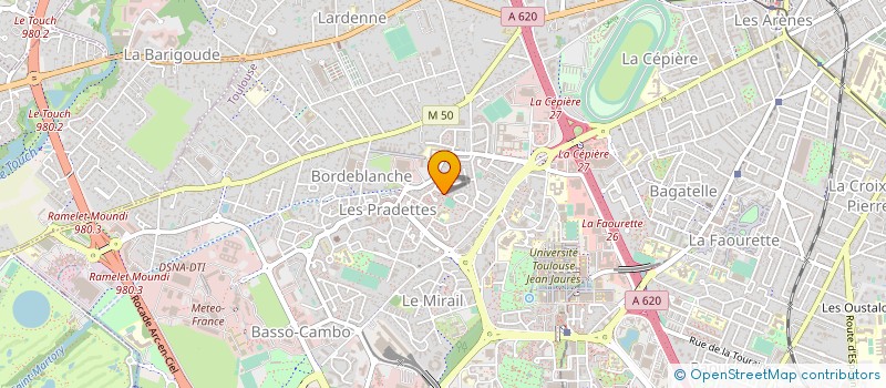 localisation de l'entreprise PROJECTIONS à TOULOUSE