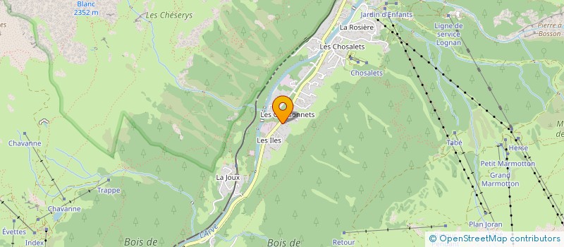 localisation de l'entreprise PROJECTS74.COM à CHAMONIX-MONT-BLANC
