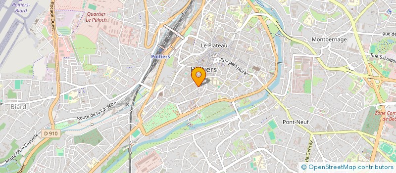 localisation de l'entreprise PROJECTYON à POITIERS