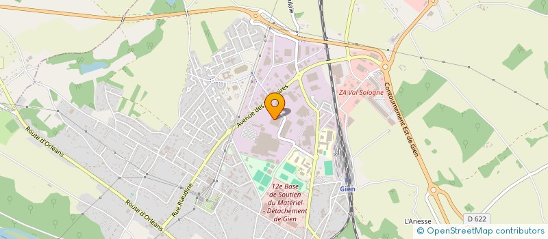 localisation de l'entreprise PROJED à GIEN
