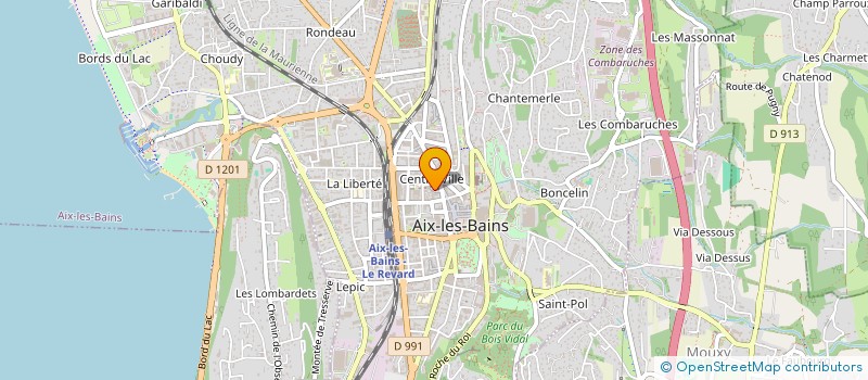 localisation de l'entreprise PROJEDIS SARL à AIX-LES-BAINS