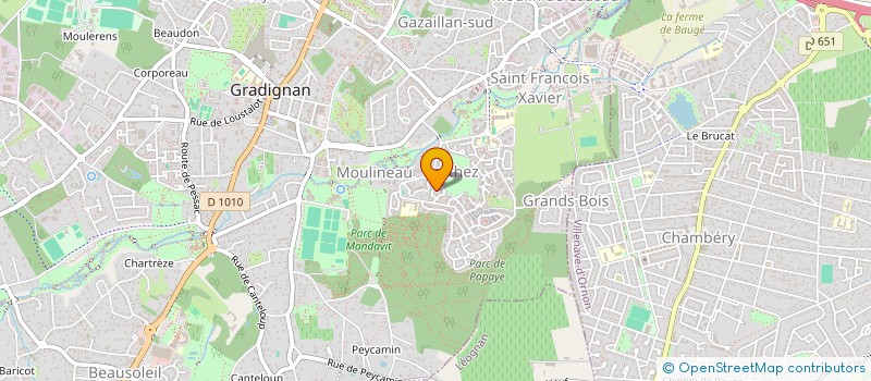 localisation de l'entreprise PROJEKT 9  GRADIGNAN