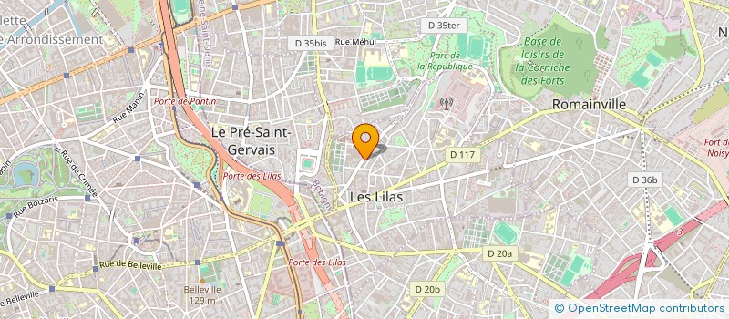 localisation de l'entreprise PROJEKTILES à LES LILAS