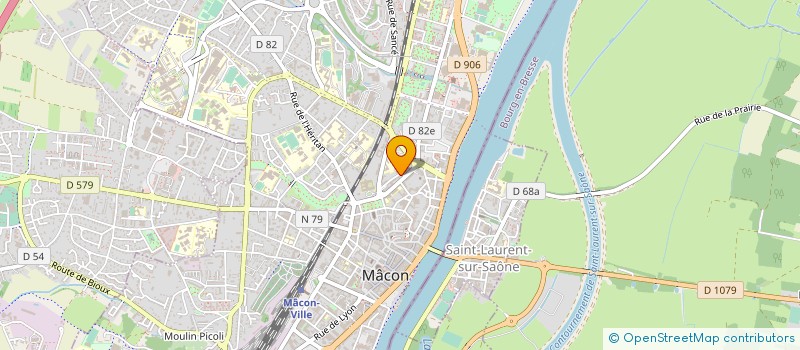 localisation de l'entreprise PROJELEC à MACON