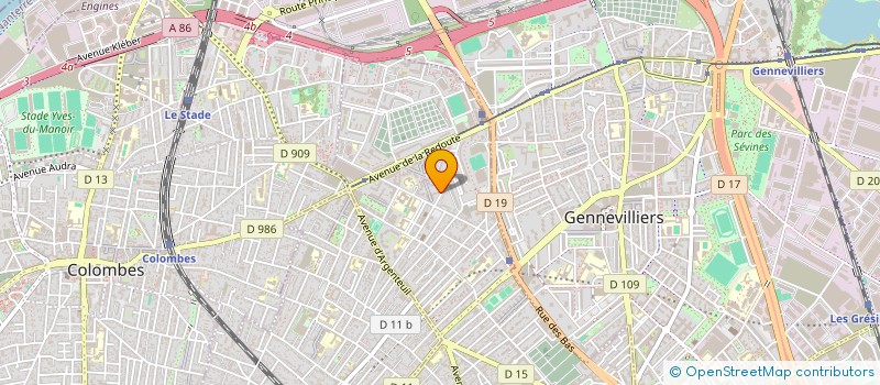 localisation de l'entreprise PROJELIOM  ASNIERES-SUR-SEINE