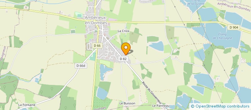 localisation de l'entreprise PROJERE à AMBERIEUX-EN-DOMBES