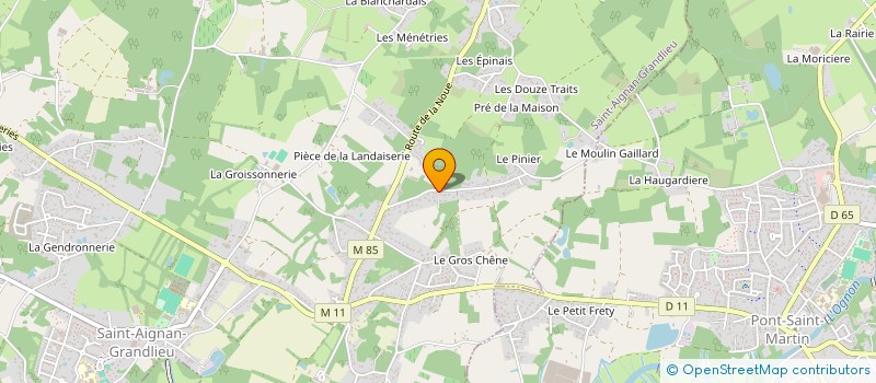 localisation de l'entreprise PROJEST  SAINT-AIGNAN-GRANDLIEU