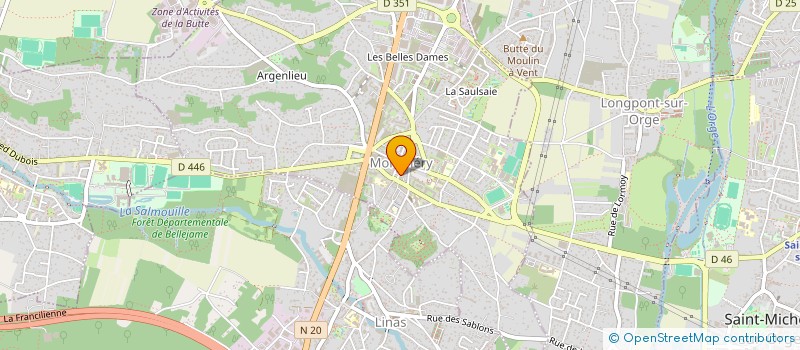 localisation de l'entreprise PROJET 157  MONTLHERY