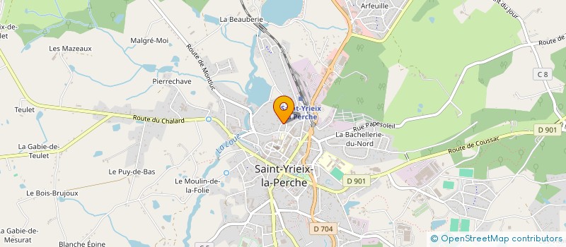 localisation de l'entreprise PROJET 200 à SAINT-YRIEIX-LA-PERCHE