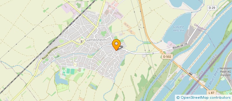 localisation de l'entreprise PROJET 2001 SARL  GAMBSHEIM