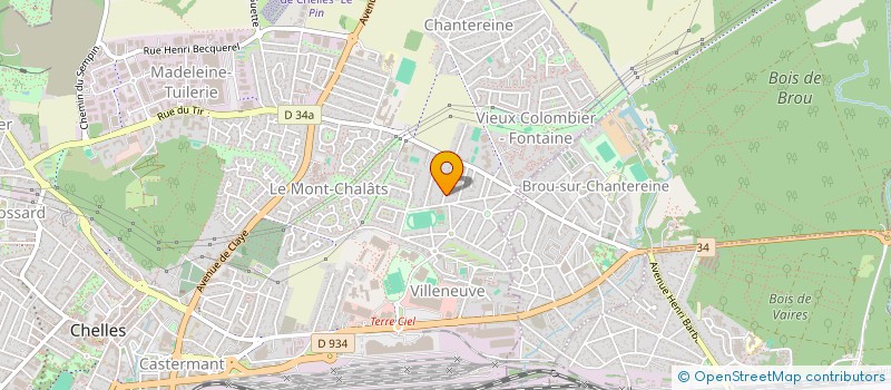 localisation de l'entreprise PROJET 2K20  CHELLES