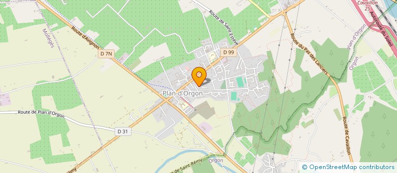 localisation de l'entreprise PROJET 3 D VISION CAAM à PLAN-D'ORGON