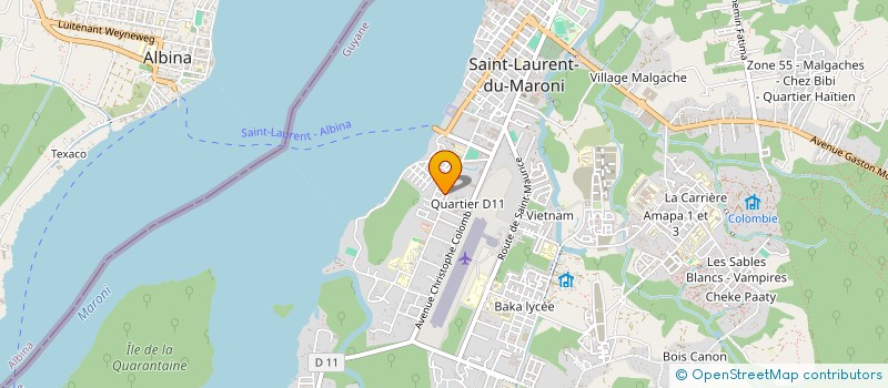localisation de l'entreprise PROJET 310  SAINT-LAURENT-DU-MARONI