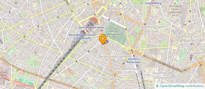 localisation de l'entreprise PROJET +  PARIS
