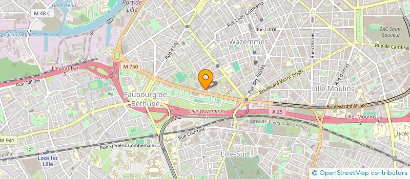 localisation de l'entreprise PROJET à LILLE