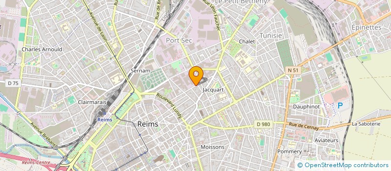 localisation de l'entreprise PROJET à REIMS