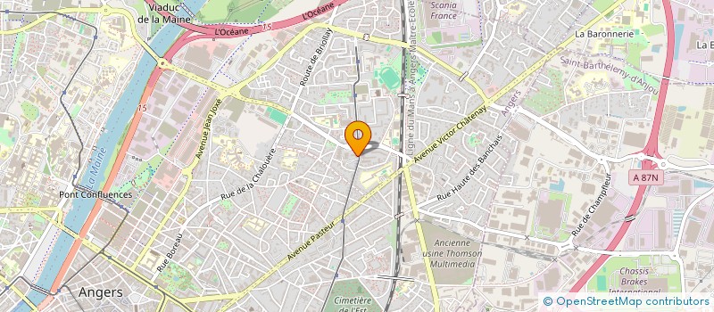 localisation de l'entreprise PROJET 7 RECORDS à ANGERS