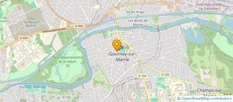 localisation de l'entreprise PROJET + à GOURNAY-SUR-MARNE