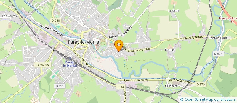 localisation de l'entreprise PROJET 9IEME AVENUE  PARAY-LE-MONIAL