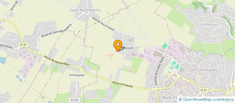 localisation de l'entreprise PROJET A S  OCTEVILLE-SUR-MER