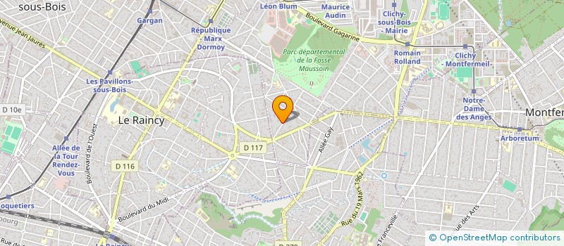 localisation de l'entreprise PROJET AGENCEMENT CONCEPTION TECHNIQUE à CLICHY-SOUS-BOIS