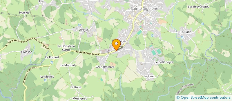 localisation de l'entreprise PROJET ALUMINIUM  SAINTE-SIGOLENE