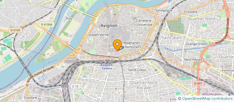 localisation de l'entreprise PROJET ARCANE COMPAGNIE DE CREATIONS SCENIQUES  AVIGNON